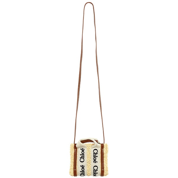 Tan Woody Nano Tote Bag