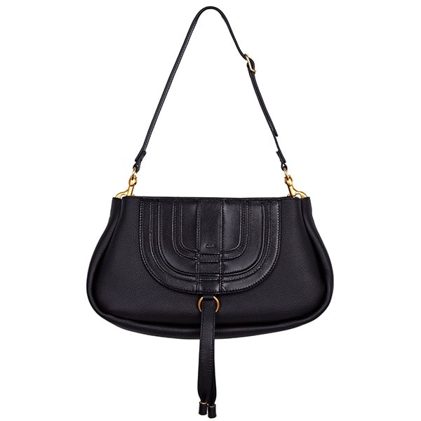 Black Marcie Clutch Shoulder Bag