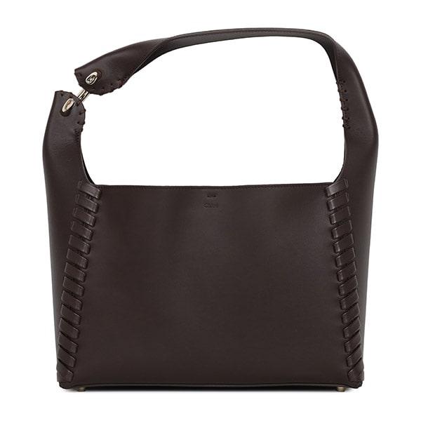 Bold Brown Shiny Mate Shoulder Bag