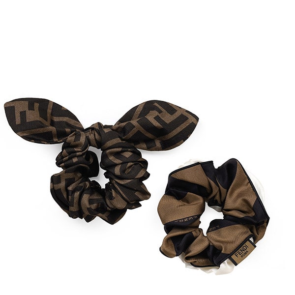 Brown Silk Hair Scrunch