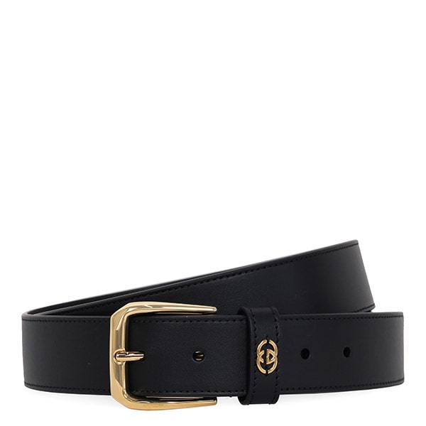 Black Square Interlocking G Belt