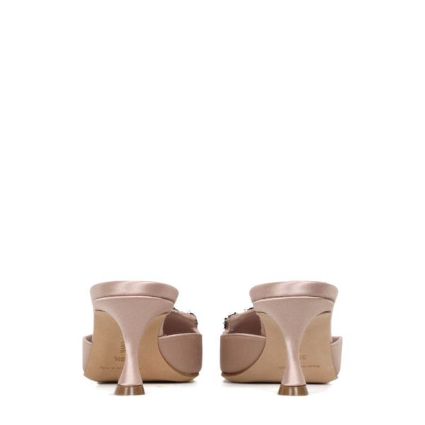 Nude Kayname Satin Mule