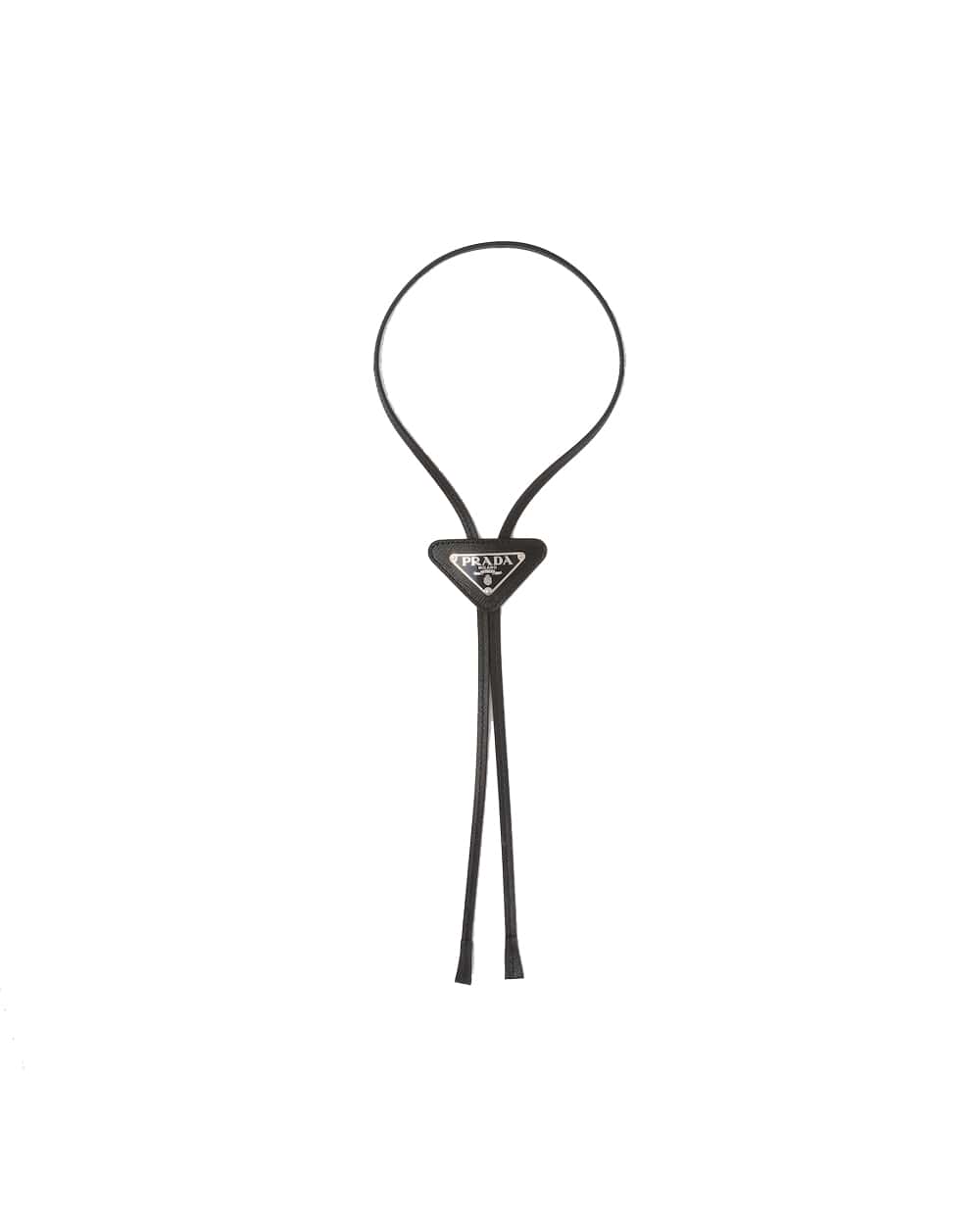 Saffiano leather bolo tie black