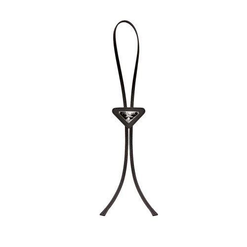 Saffiano leather bolo tie black