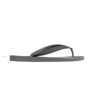 MEDIUM GREY MOLDED RUBBER STRIPE FLIP FLOP