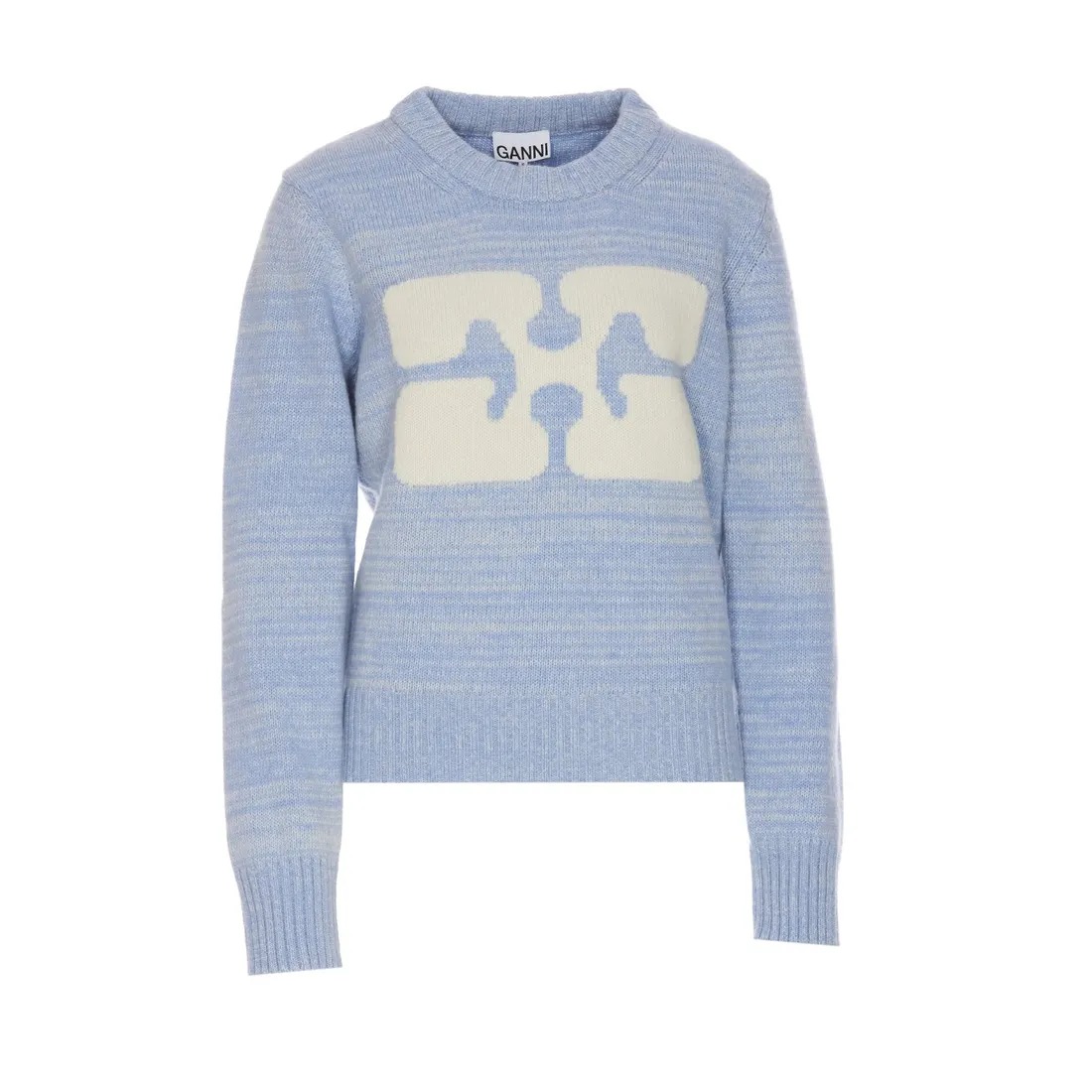 Graphic Wool Knit Sweater