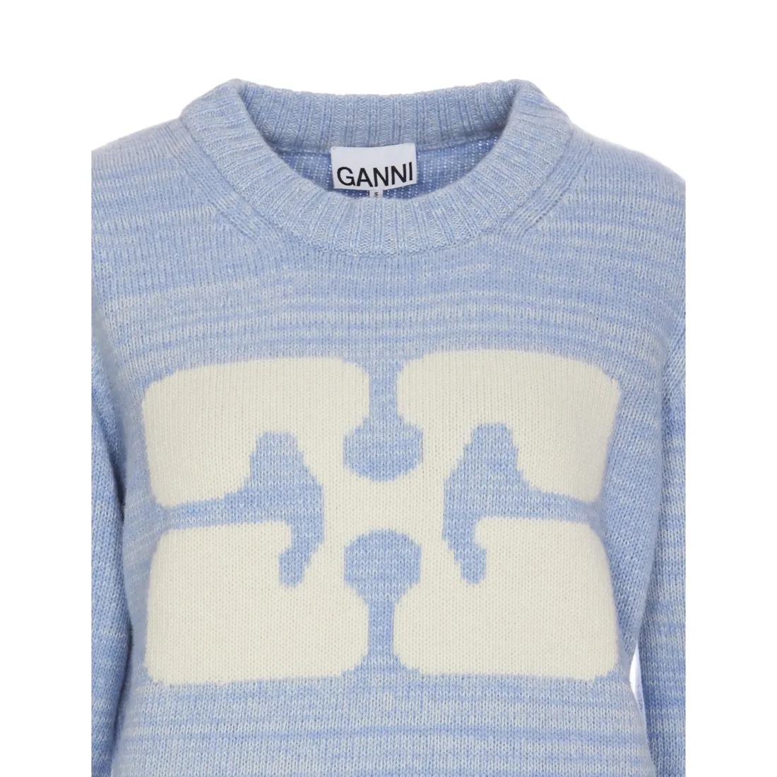 Graphic Wool Knit Sweater