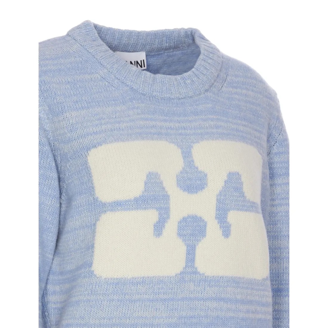 Graphic Wool Knit Sweater