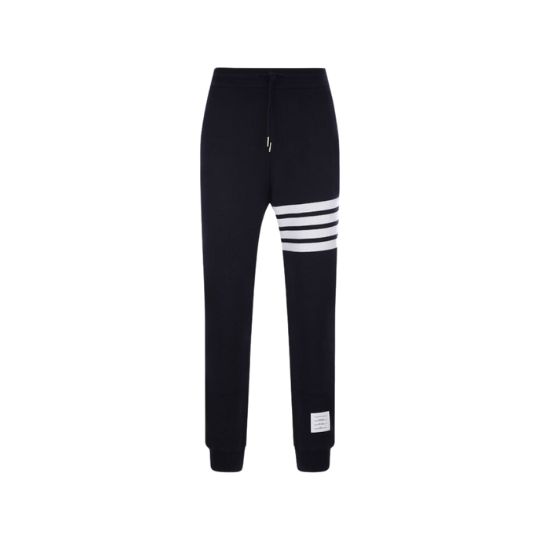 THOM BROWNE WAFFLE-KNIT CASHMERE TRACK PANTS