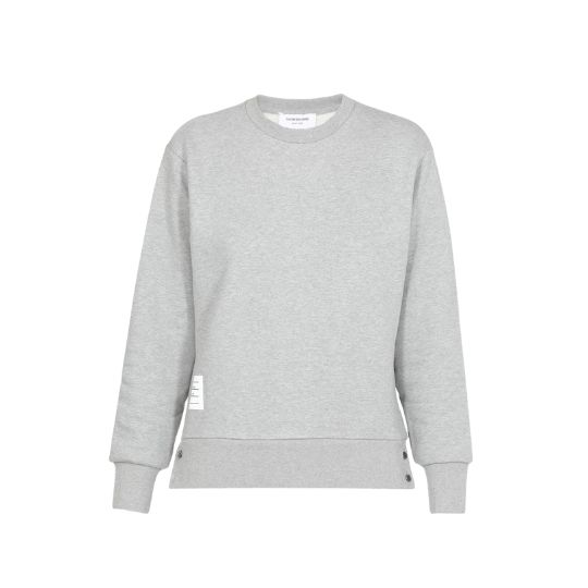 CENTERBACK STRIPE LOOPBACK KNIT JERSEY SWEATSHIRT