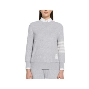 CASHMERE WOOL WAFFLE 4-BAR PULLOVER SWEATSHIRT