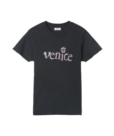 Public Venice logo short-sleeved T-shirt - Black