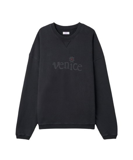 Public Venice Logo Man-to-Man - Black