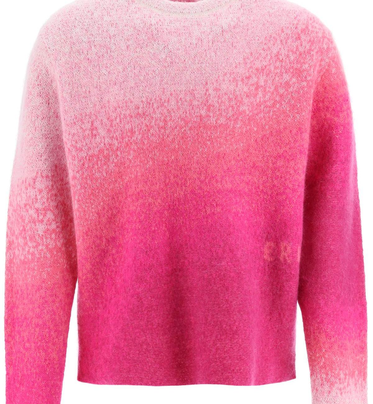 ERL Gradient Crew Neck Sweater Pink