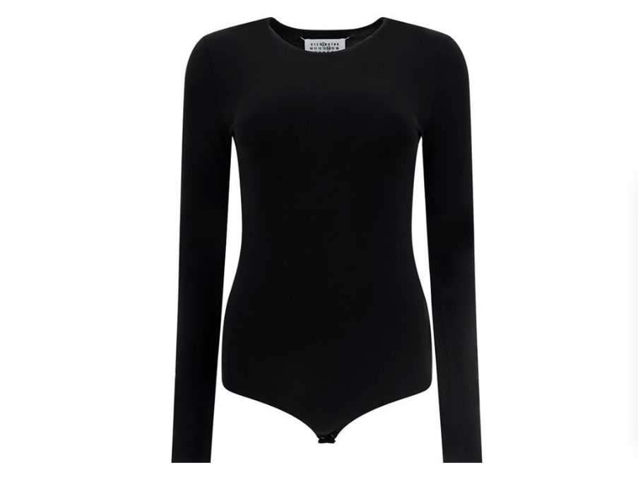 back stitch long sleeve bodysuit