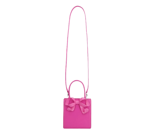 Mini tote bag with bow decoration