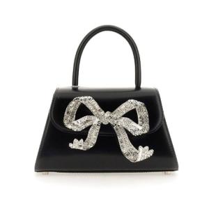 Silver bow embellished mini bag