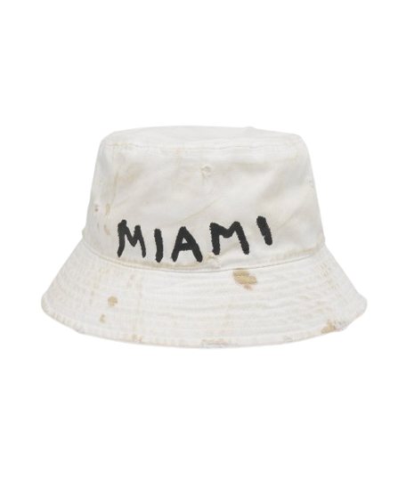 logo-print bucket hat
