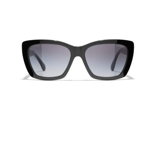 Logo ruched temple square sunglasses