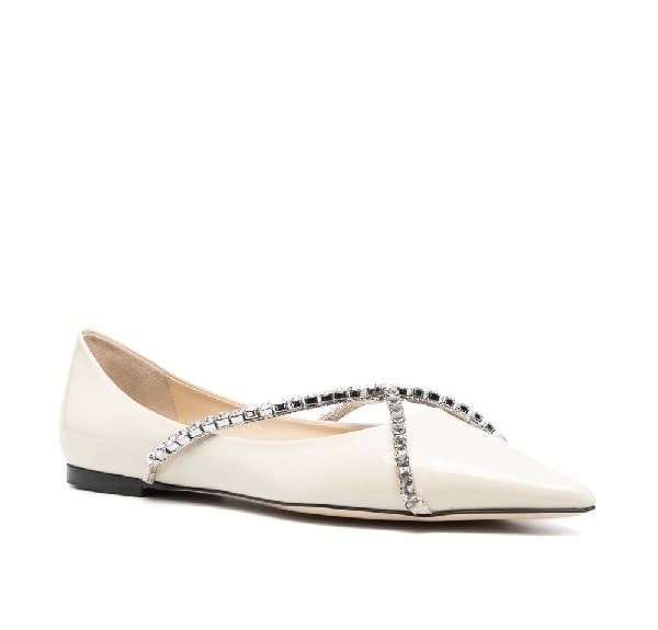 GENEVI crystal-embellished flat shoes