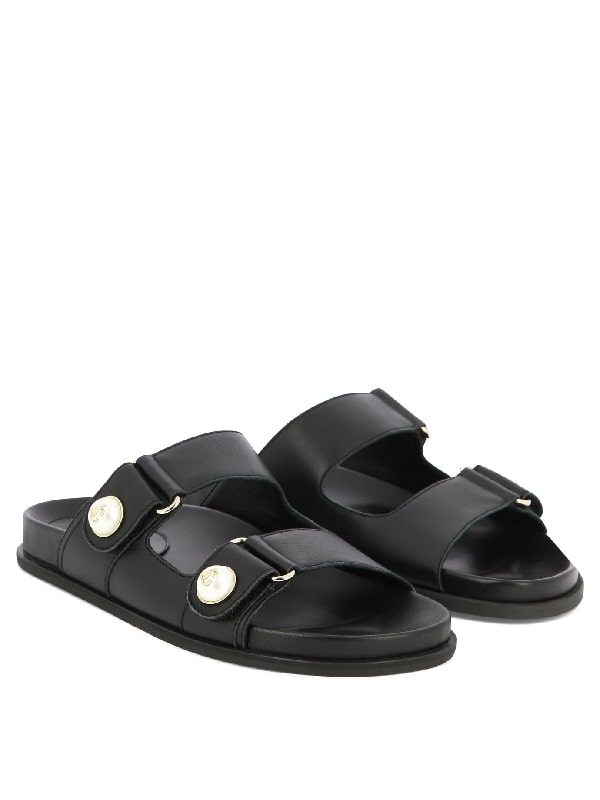 FAYENCE double strap sandals black