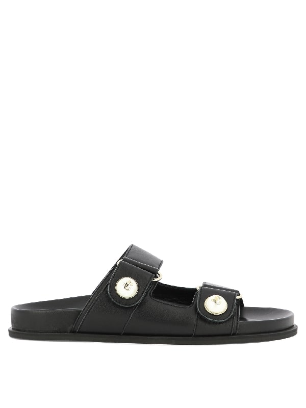 FAYENCE double strap sandals black