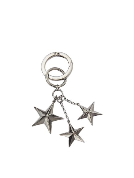 WESTLEY ENGRAVING LOGO STAR KEY RING