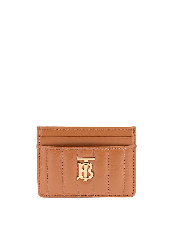 Burberry Quilted Leather Lola Card Case Marple Brwon