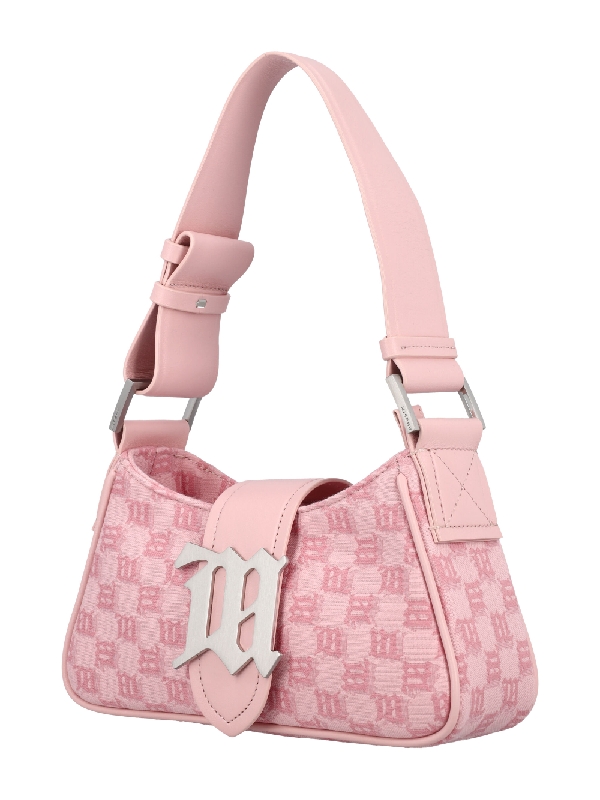 monogram jacquard small shoulder bag