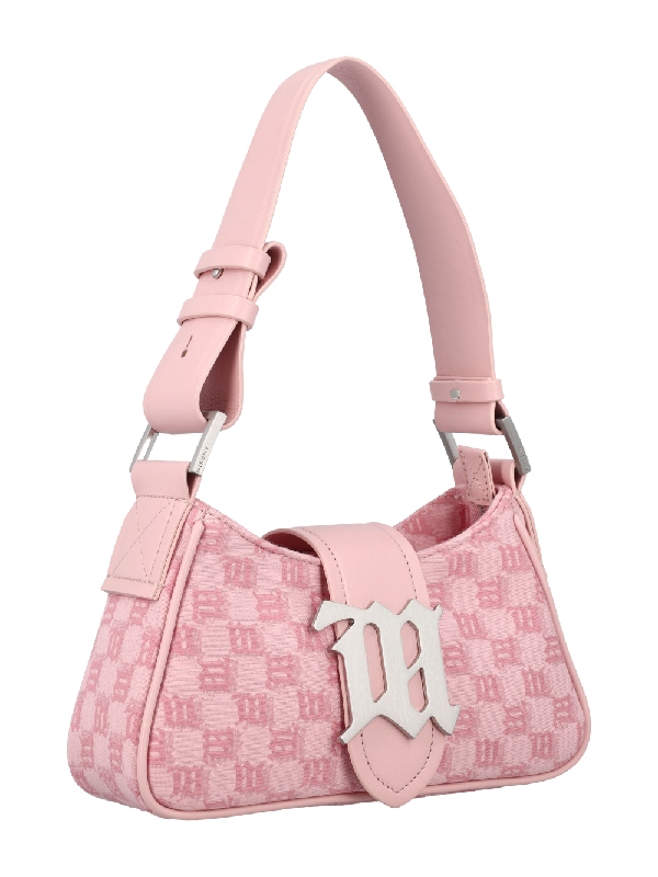 monogram jacquard small shoulder bag