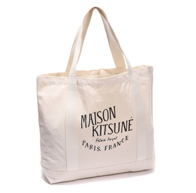 Maison Kitsune Palais Royal Shopping Bag Ecru