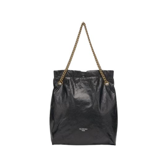 Women's Medium Crush Tote Bag - Black