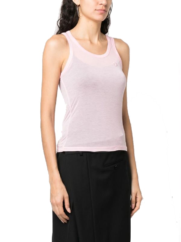 Logo patch modal tank top