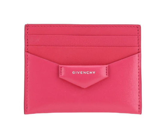 Antigona logo leather card wallet