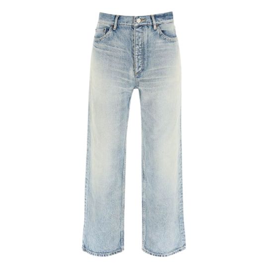 HIGH-WAISTED CROPPED JEANS