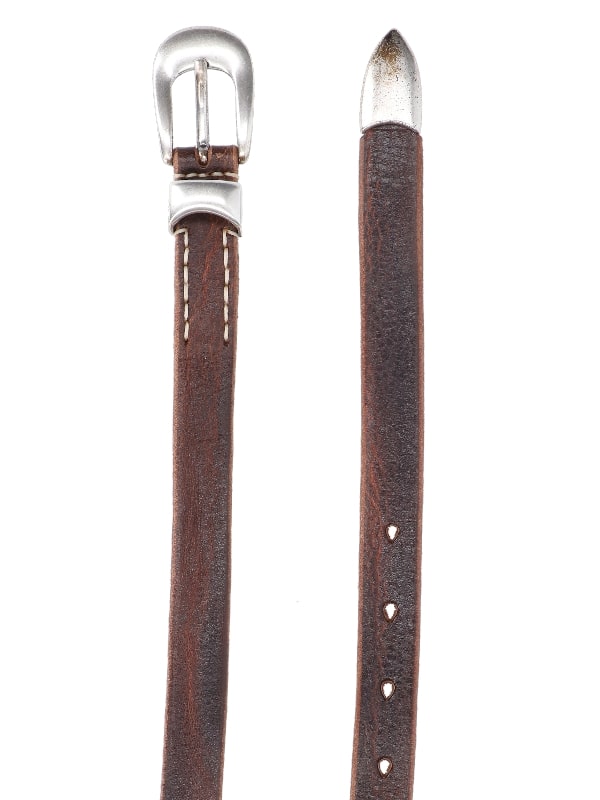 Brown Leather Western Belt