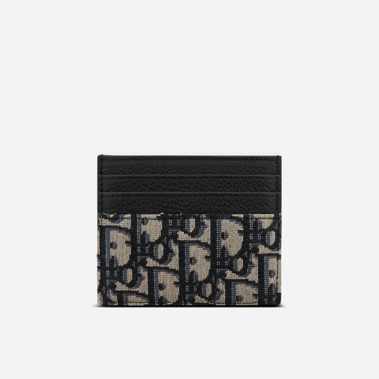 Card Holder Beige & Black Dior Oblique Jacquard