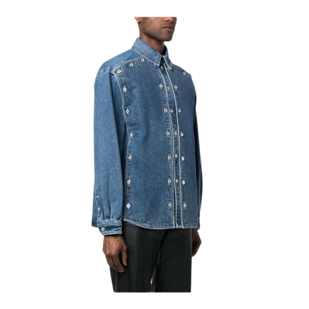 CLASSIC BUTTON PANEL DENIM SHIRT