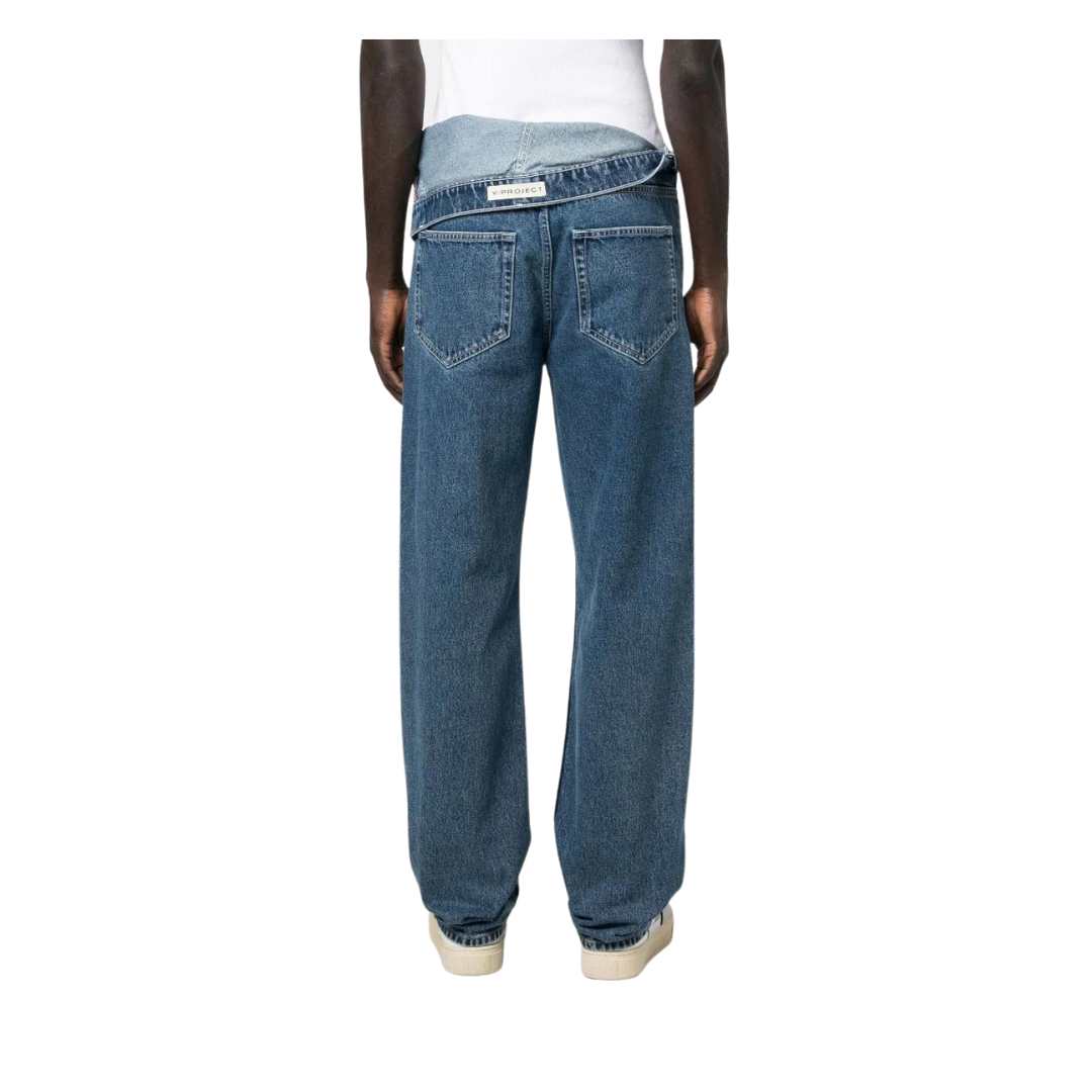 CLASSIC ASYMMETRIC WAIST JEANS 