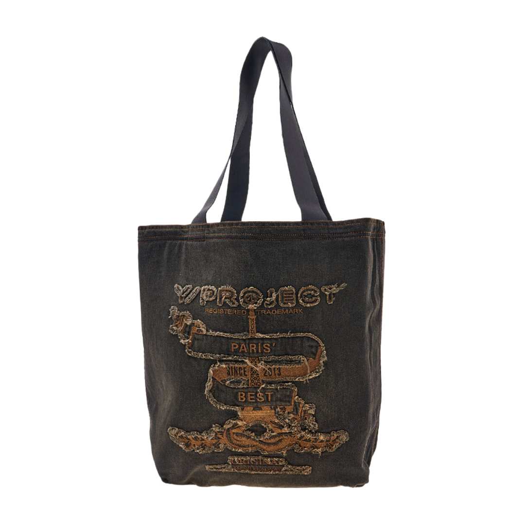 Men's Logo Embroidery Tote Bag