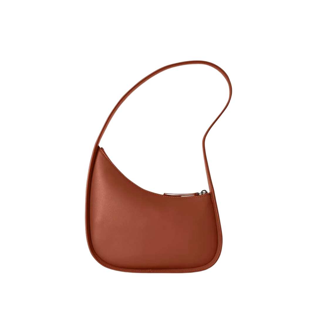 half moon leather bag