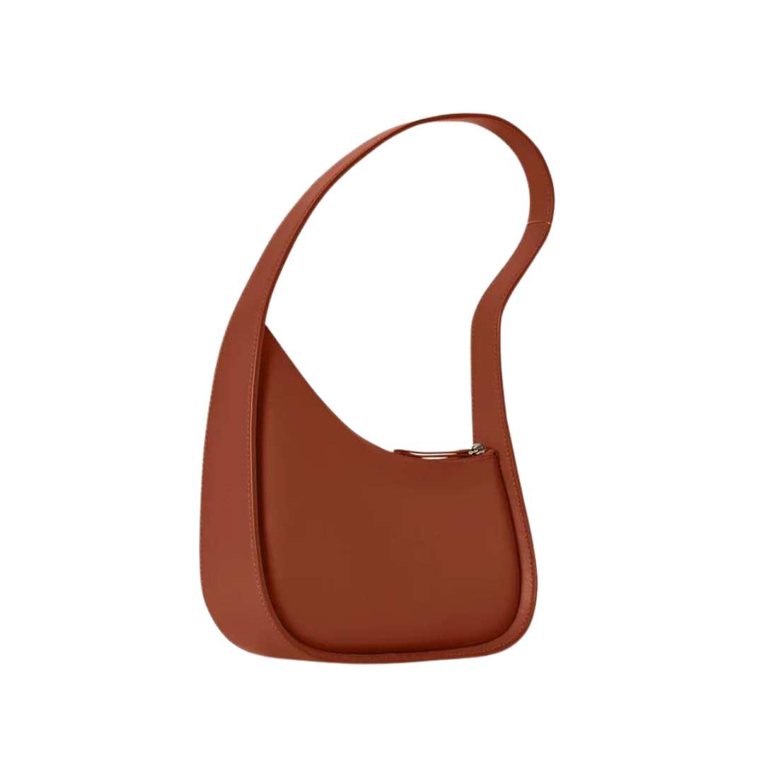 half moon leather bag