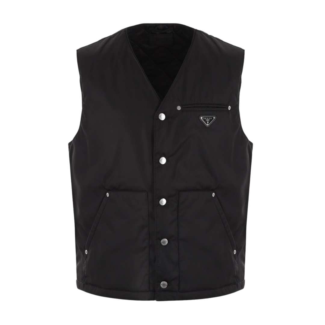 Re-Nylon logo padded vest