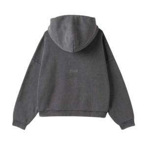 Men's Logo Cotton Hoodie - Fade Black