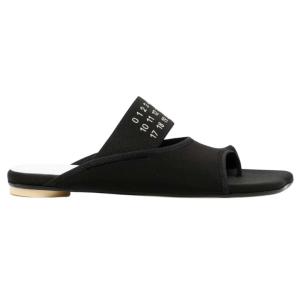  Maison Margiela Women's Number Logo Banding Flip Flops Black