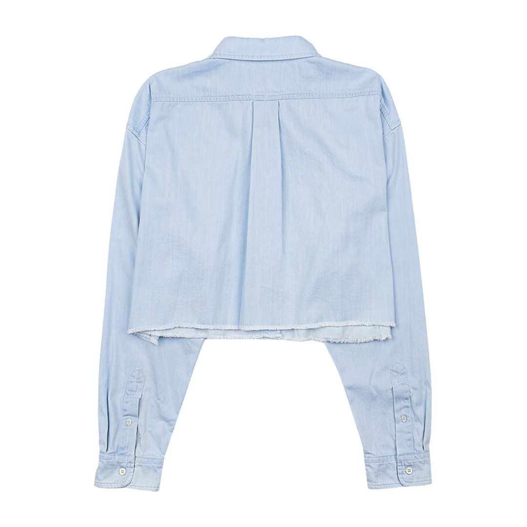 Women's Denim Crop Shirt