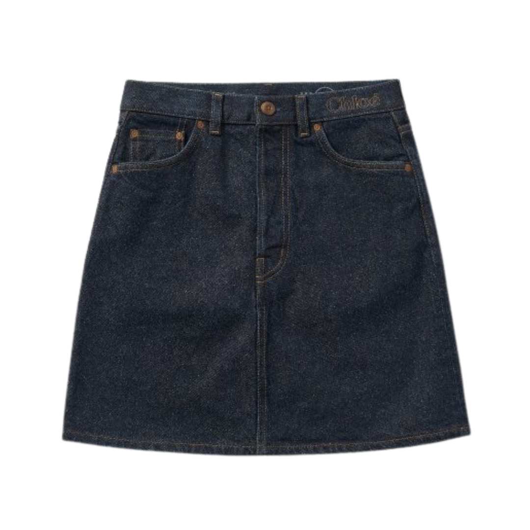 Women's Mini Denim Skirt - Iconic Navy