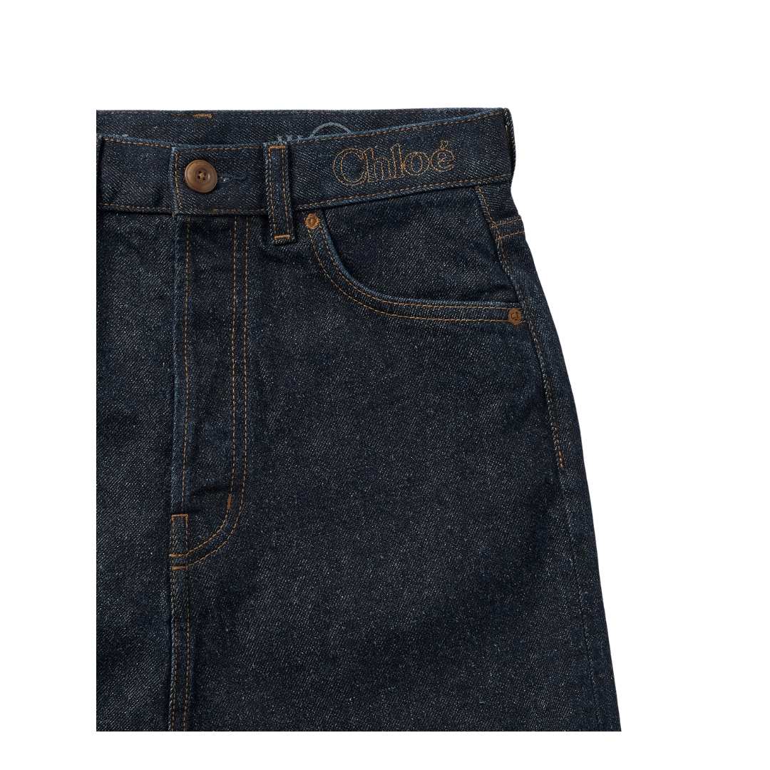 Women's Mini Denim Skirt - Iconic Navy