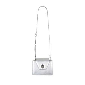 Square travel mini-bag (silver)