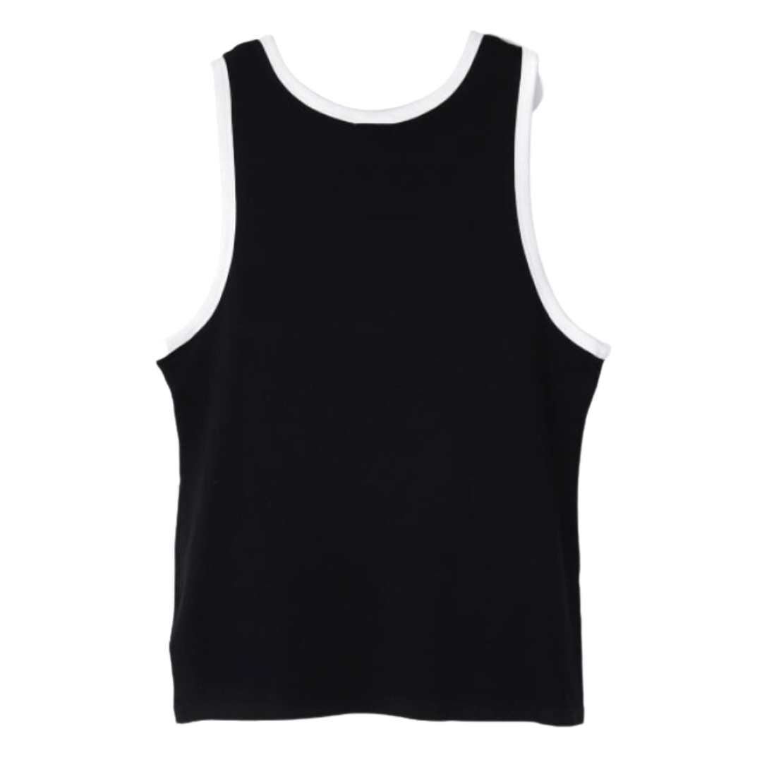 Bumpy contrast tank top
